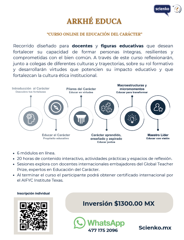 Curso en línea de Educación del Carácter