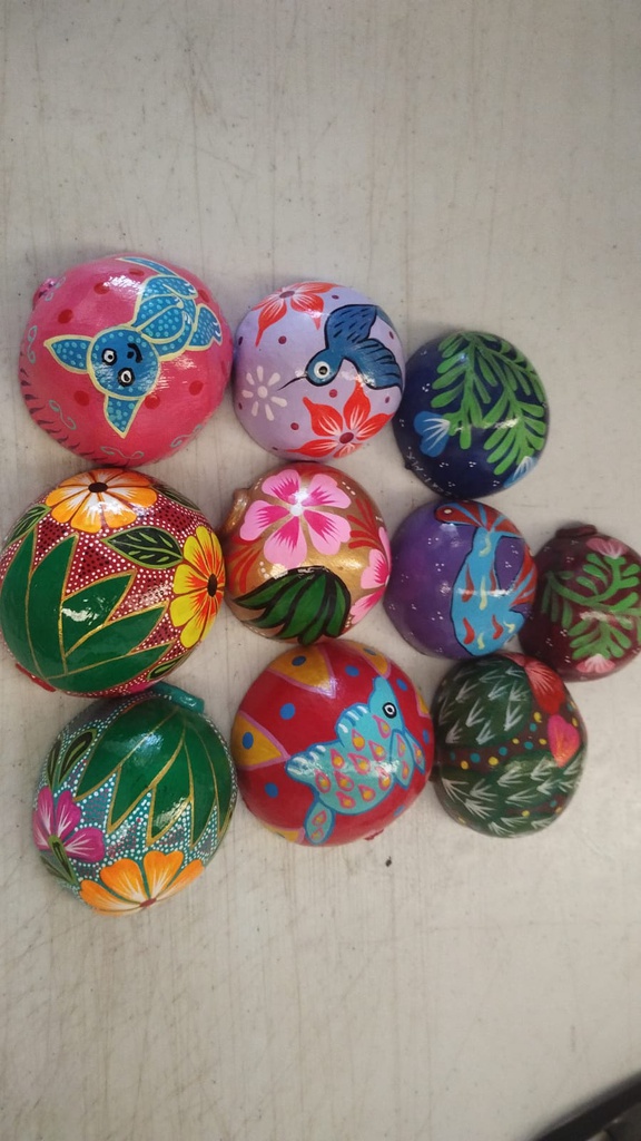 Jicara Mezcalera Pintada a mano