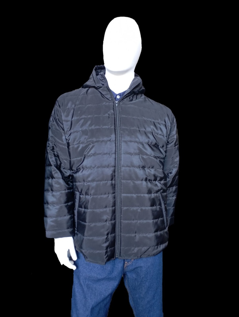 Chamarra Capitonado Caballero Negro