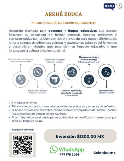 Curso en línea de Educación del Carácter