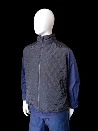 Chamarra Capitonado Negro Rombo Unisex