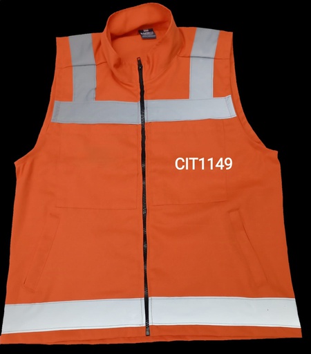 Chaleco Seguridad Naranja Reflejante